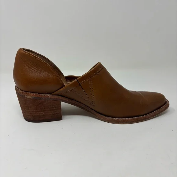 Madewell The Brady Low Cut Leather Booties English Saddle Size 6 - Picture 6 of 14